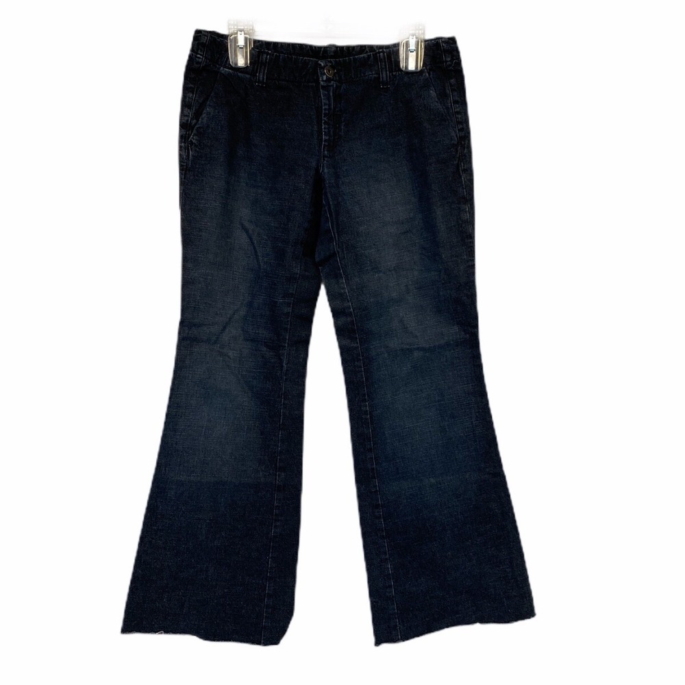 Diesel  Medico Flare Jeans Women Dark Wash Raw Hem Denim‎ Size 30 Vintage